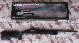 M40A3 McMillan Scritte e Loghi Originali Sniper Rifle by Asg